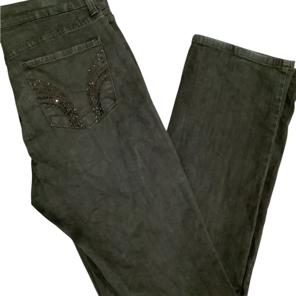 NYDJ Women's Black Stretch Boot Cut Jeans EUC Size 8 - Picture 12 of 12